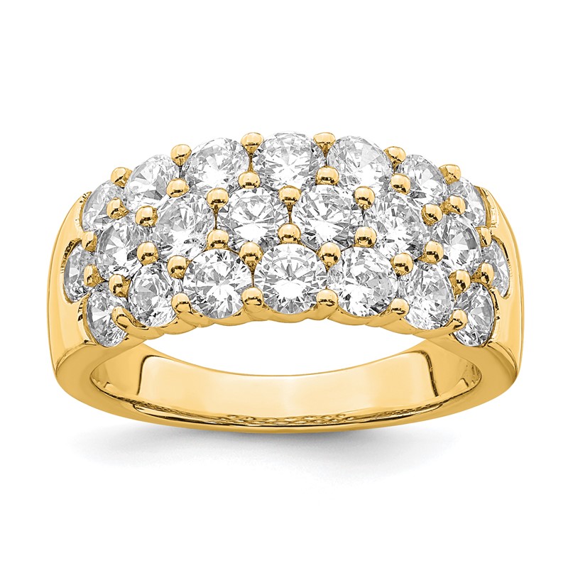 14k 2 1/2 carat Lab Grown Diamond VS/SI Complete Fashion Band