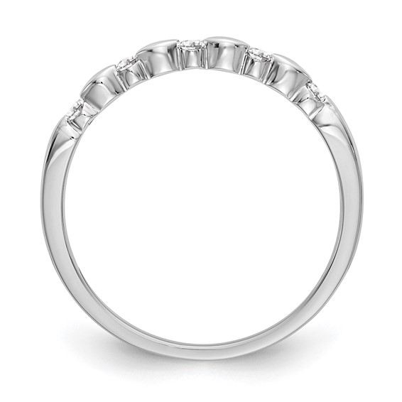 14K White Gold Band Mounting