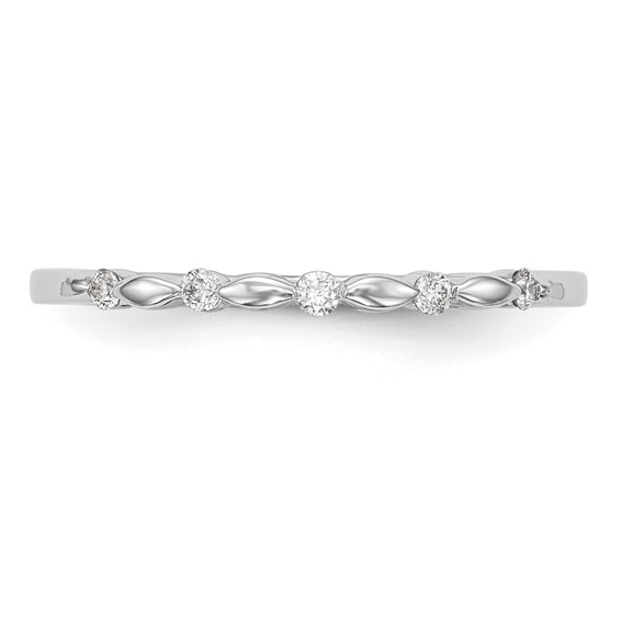 14K White Gold Band Mounting