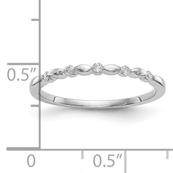 14K White Gold Band Mounting
