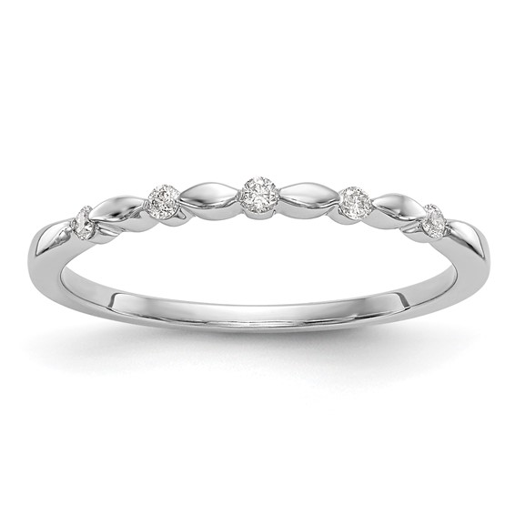 14K White Gold Band Mounting