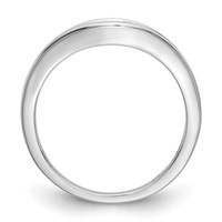 14K White Gold 0.20 Carat Lab Grown Diamond VS SI+ G+ Complete Fashion Band view 2