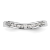 14K White Gold 0.20 Carat Lab Grown Diamond VS SI+ G+ Complete Fashion Band view 5