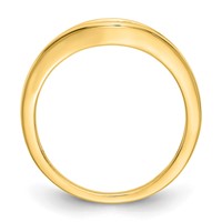 14K Yellow Gold 0.20 Carat Lab Grown Diamond VS SI+ G+ Complete Fashion Band view 2