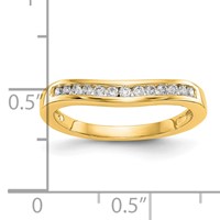 14K Yellow Gold 0.20 Carat Lab Grown Diamond VS SI+ G+ Complete Fashion Band view 4