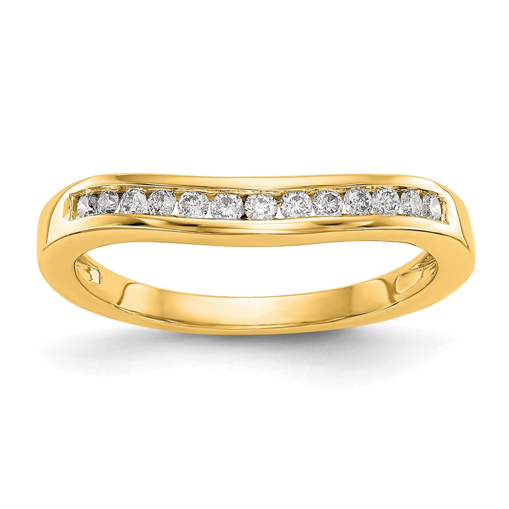 14K Yellow Gold 0.20 Carat Lab Grown Diamond VS SI+ G+ Complete Fashion Band