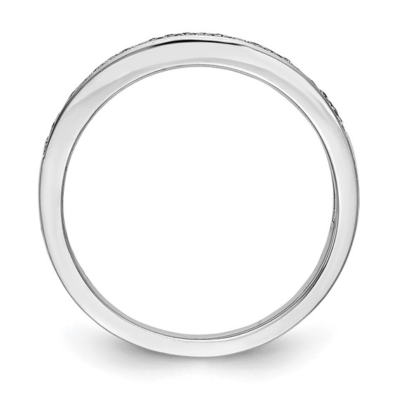 14K White Gold Micro Pave Diamond Band