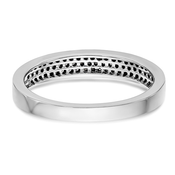 14K White Gold Micro Pave Diamond Band