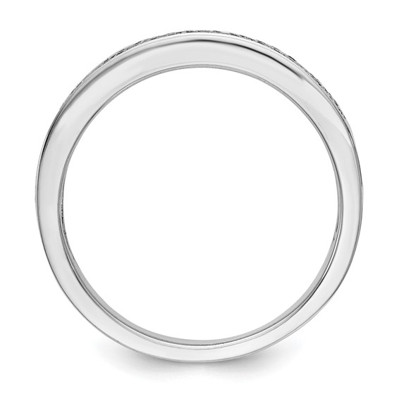 14K White Gold Micro Pave Diamond Band