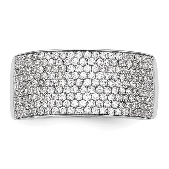 14K White Gold Micro Pave 1 carat Complete Diamond Band