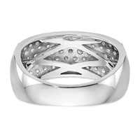 True Origin 14K White Gold 1.62 Carat Lab Grown Diamond VS+ F+ Complete Band view 5