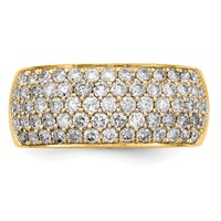 True Origin 14K Yellow Gold 1.62 Carat Lab Grown Diamond VS+ F+ Complete Band view 4