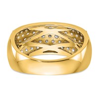 True Origin 14K Yellow Gold 1.62 Carat Lab Grown Diamond VS+ F+ Complete Band view 5