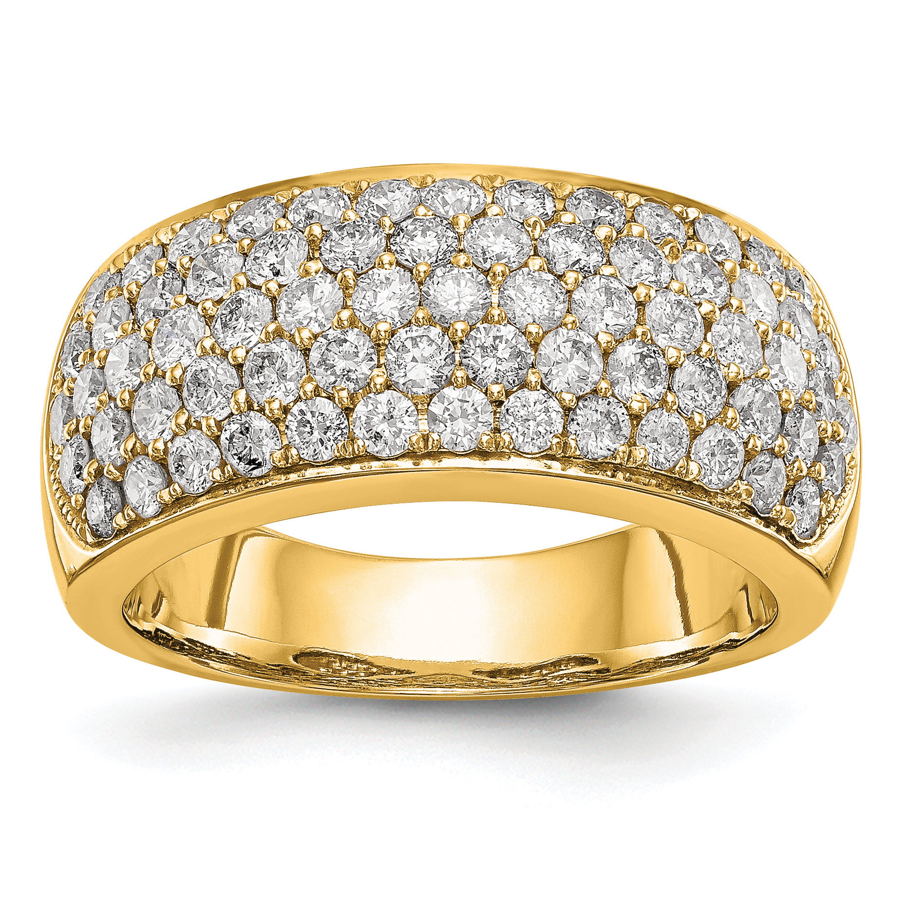 True Origin 14K 1 5/8 carat Lab Grown Diamond VS  D E F  Band (RM3255B-160-YLD)