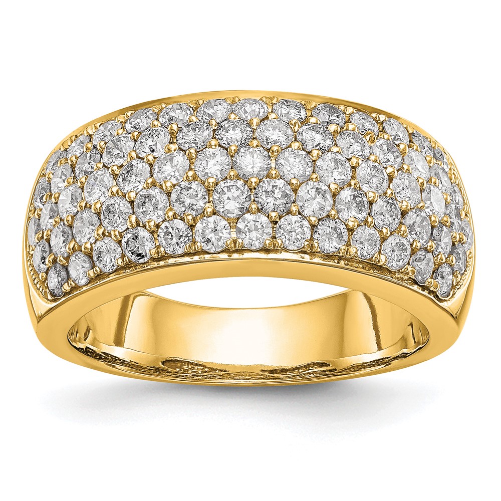 True Origin 14K Yellow Gold 1.62 Carat Lab Grown Diamond VS+ F+ Complete Band