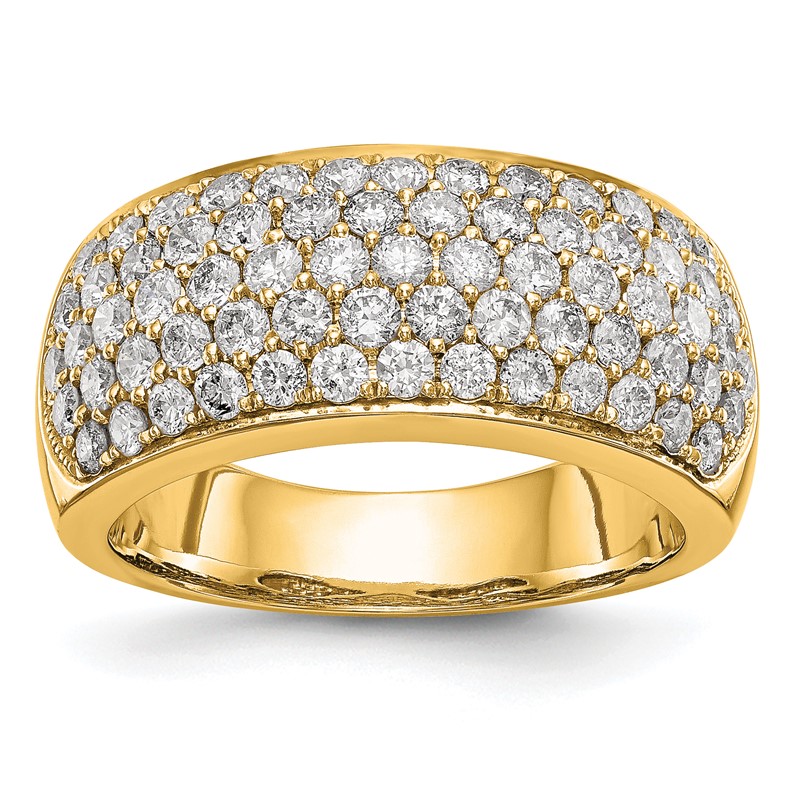 True Origin 14K 1 5/8 carat Lab Grown Diamond VS  D E F  Band