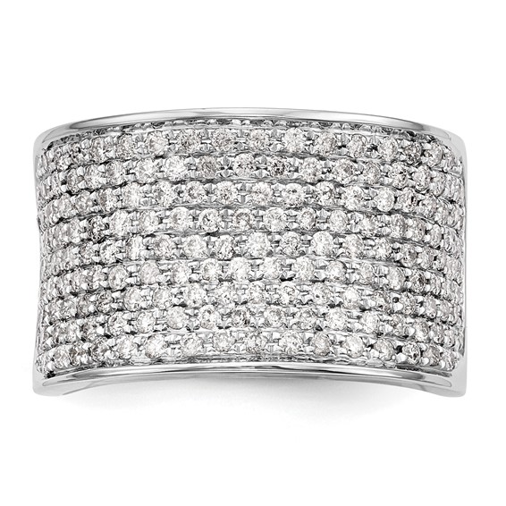 14K White Gold Micro Pave 1 carat Complete Diamond Band