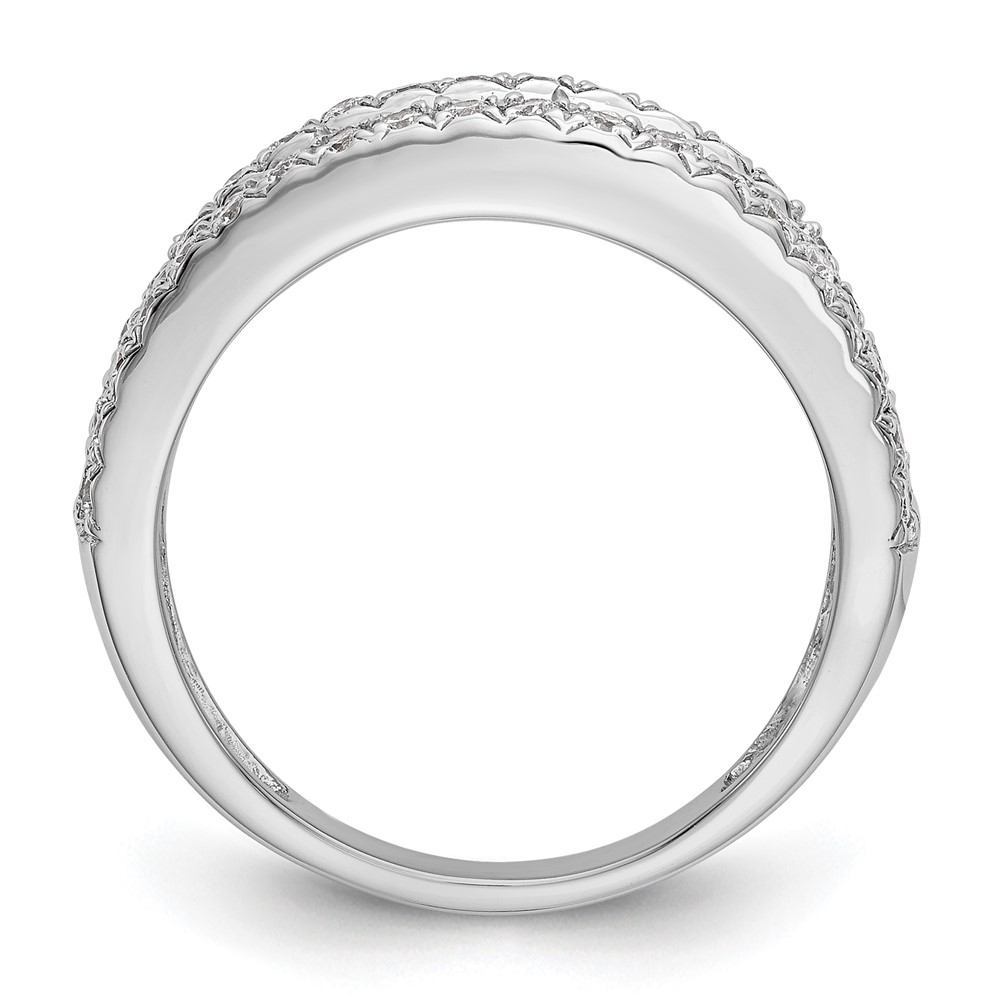 14k White Gold 1 1/2 carat Lab Grown Diamond VS/SI+ G+ Complete Fashion Band (RM3259B-150-WLG)