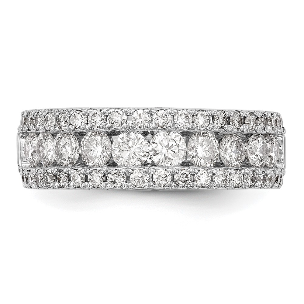 14k White Gold 1 1/2 carat Lab Grown Diamond VS/SI+ G+ Complete Fashion Band (RM3259B-150-WLG)
