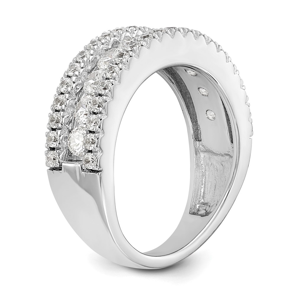 14k White Gold 1 1/2 carat Lab Grown Diamond VS/SI+ G+ Complete Fashion Band (RM3259B-150-WLG)