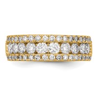 14K Yellow Gold 1.50 Carat Lab Grown Diamond VS SI+ G+ Complete Fashion Band view 5