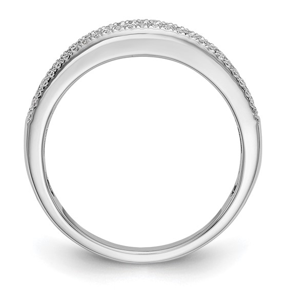 14K White Gold 1/2 carat Complete Diamond Band