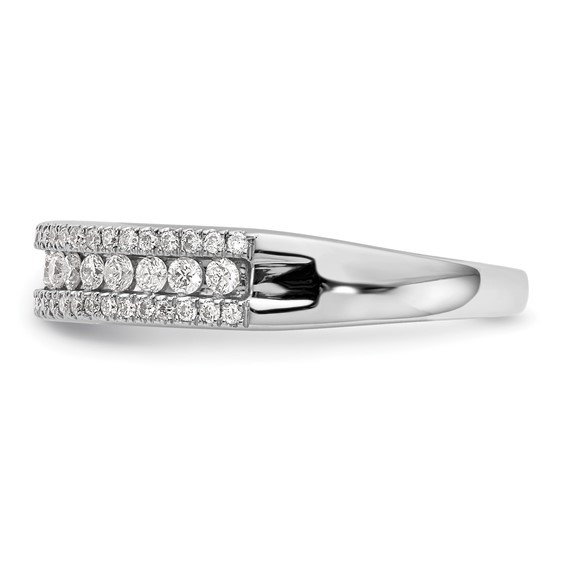 14K White Gold 1/2 carat Complete Diamond Band