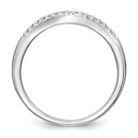 True Origin 14K White Gold 0.20 Carat Lab Grown Diamond VS+ F+ Set of Two Complete Wedding Bands view 2