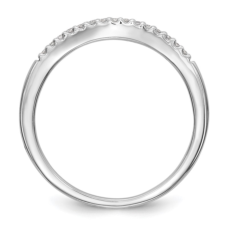 True Origin 14K White Gold 1/5 carat Lab Grown Diamond VS  D E F  Bands Set of Two