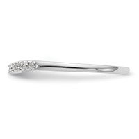 True Origin 14K White Gold 0.20 Carat Lab Grown Diamond VS+ F+ Set of Two Complete Wedding Bands view 3