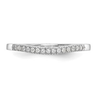 True Origin 14K White Gold 0.20 Carat Lab Grown Diamond VS+ F+ Set of Two Complete Wedding Bands view 4