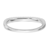 True Origin 14K White Gold 0.20 Carat Lab Grown Diamond VS+ F+ Set of Two Complete Wedding Bands view 5