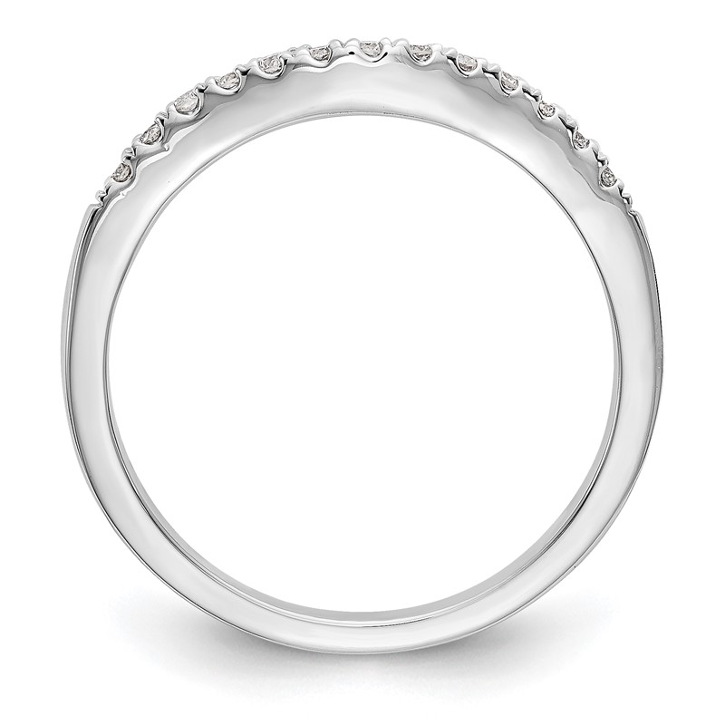 True Origin 14K White Gold 3/8 carat Lab Grown Diamond VS  D E F  Bands Set of Two