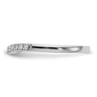 True Origin 14K White Gold 0.38 Carat Lab Grown Diamond VS+ F+ Set of Two Complete Wedding Bands view 3