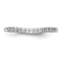 True Origin 14K White Gold 0.38 Carat Lab Grown Diamond VS+ F+ Set of Two Complete Wedding Bands view 4