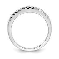 True Origin 14K White Gold 0.62 Carat Lab Grown Diamond VS+ F+ Set of Two Complete Wedding Bands view 2