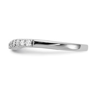 True Origin 14K White Gold 0.62 Carat Lab Grown Diamond VS+ F+ Set of Two Complete Wedding Bands view 3