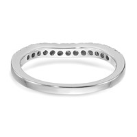 True Origin 14K White Gold 0.62 Carat Lab Grown Diamond VS+ F+ Set of Two Complete Wedding Bands view 5
