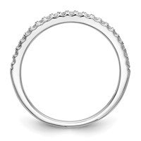 True Origin 14K White Gold 0.17 Carat Lab Grown Diamond VS+ F+ Complete Wedding Band view 2