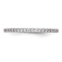 True Origin 14K White Gold 0.17 Carat Lab Grown Diamond VS+ F+ Complete Wedding Band view 4