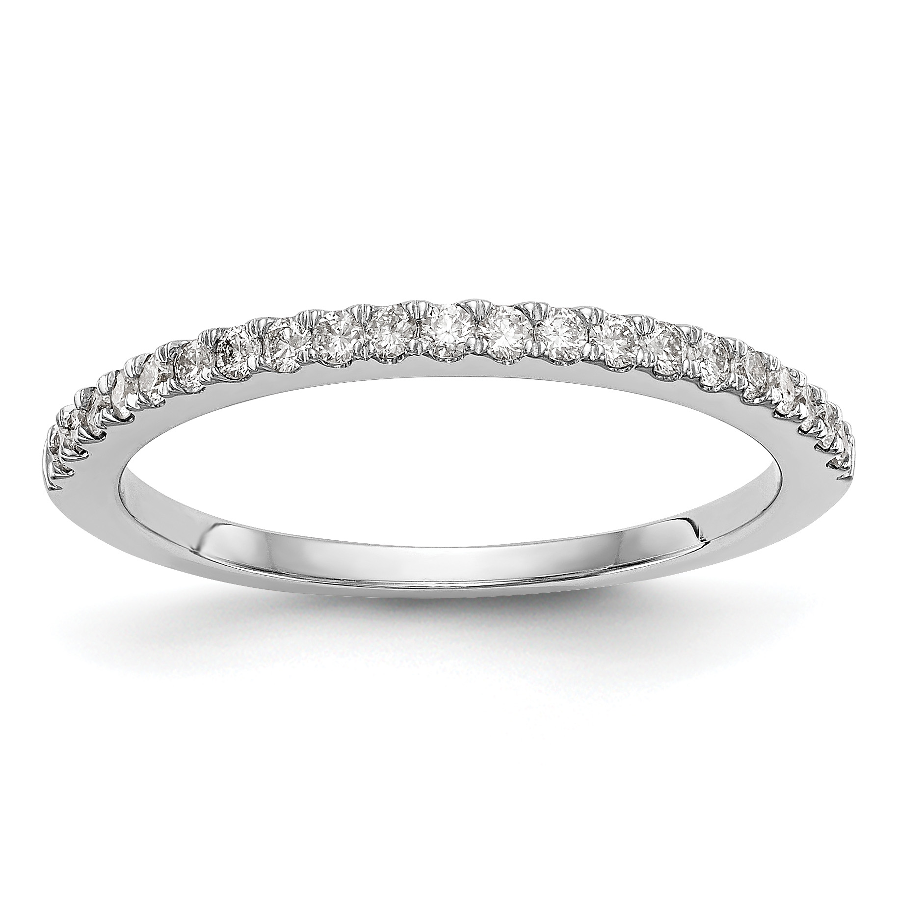 True Origin 14K White Gold 1/6 carat Lab Grown Diamond VS  D E F  Band (RM3272B-020-WLD)