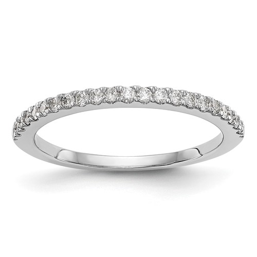 True Origin 14K White Gold 0.17 Carat Lab Grown Diamond VS+ F+ Complete Wedding Band