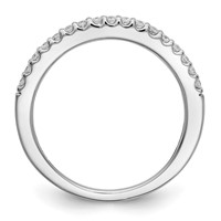 True Origin 14K White Gold 0.33 Carat Lab Grown Diamond VS+ F+ Complete Wedding Band view 2