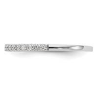 True Origin 14K White Gold 0.33 Carat Lab Grown Diamond VS+ F+ Complete Wedding Band view 3