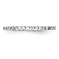 True Origin 14K White Gold 0.33 Carat Lab Grown Diamond VS+ F+ Complete Wedding Band view 4