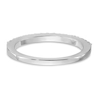 True Origin 14K White Gold 0.33 Carat Lab Grown Diamond VS+ F+ Complete Wedding Band view 5