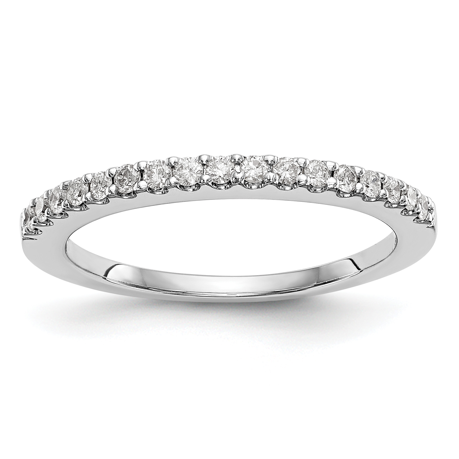 True Origin 14K White Gold 1/3 carat Lab Grown Diamond VS  D E F  Band (RM3272B-034-WLD)