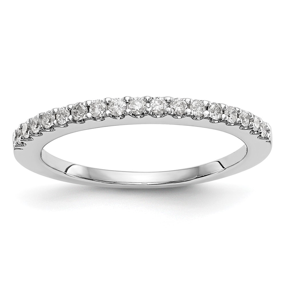 True Origin 14K White Gold 0.33 Carat Lab Grown Diamond VS+ F+ Complete Wedding Band