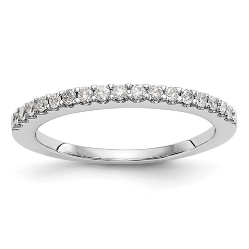 True Origin 14K White Gold 0.33 Carat Lab Grown Diamond VS+ F+ Complete Wedding Band