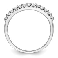 14K White Gold 0.25 Carat Lab Grown Diamond VS SI+ G+ Complete Band view 3